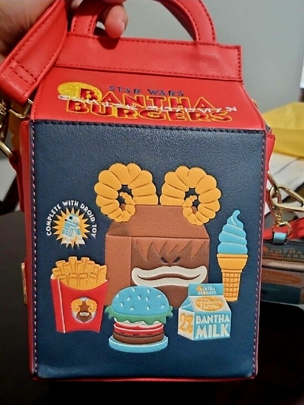 Star Wars Bantha Burgers Red & Navy Novelty Crossbody Bag